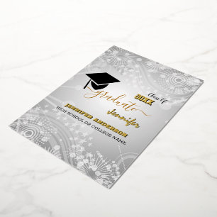 Elegant Class of 20XX, Photo, Topper Graduation
