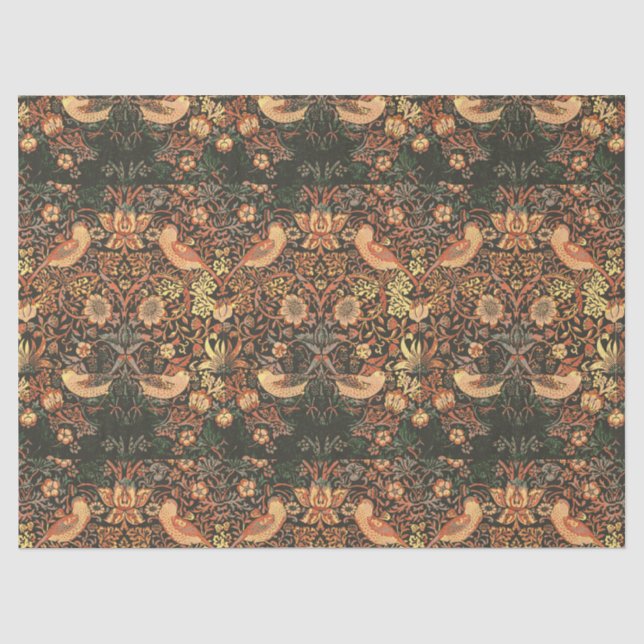 Elegant Classic Birds William Morris  Tissue Paper (Front)