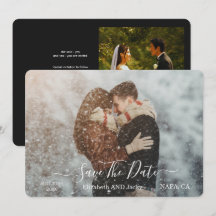 Elegant Classic Black and White Caligraphy Wedding