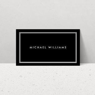 Elegant Classic Black Business Card