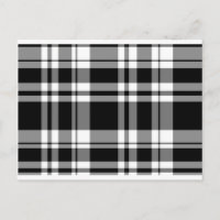 Elegant classic black white plaid pattern