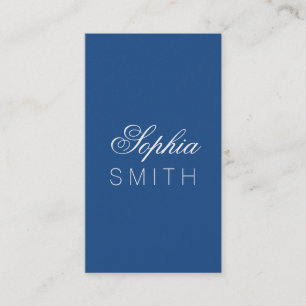 Elegant Classic Blue - Enter your name Business Card