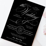 Elegant Classic Calligraphy | Black Tie Wedding Invitation<br><div class="desc">Formal,  Elegant and impressive - Find Collection / Suite below 

*Please contact me if you need any help with design or additional designs / colour options</div>