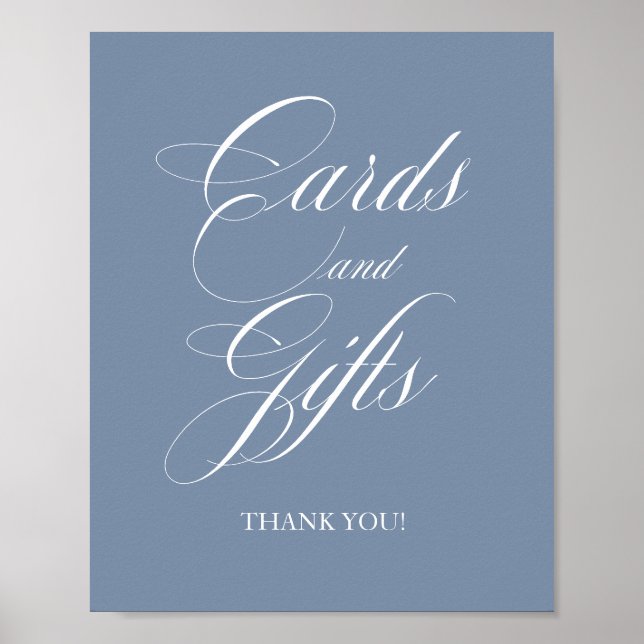  Elegant Classic Calligraphy Cards And Gifts Sign (Front)