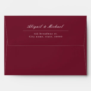 Elegant classic calligraphy vintage wedding envelope