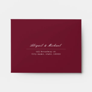 Elegant classic calligraphy vintage wedding RSVP Envelope