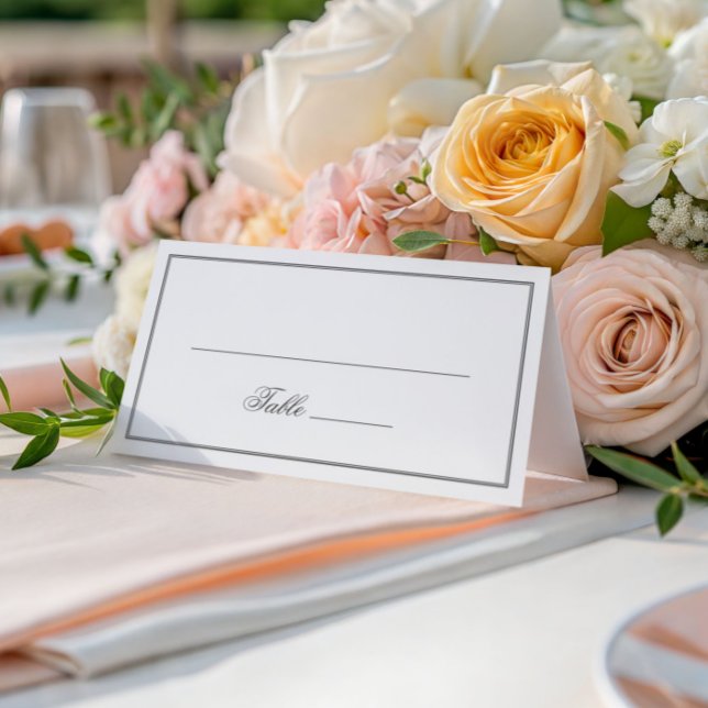 Elegant Classic Calligraphy Wedding Place Card (Creator Uploaded)