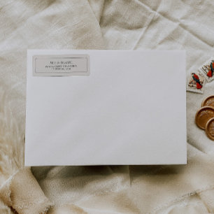 Elegant Classic Chic Gray Return Address