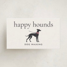 Elegant Classic Dog Walker Minimalist Dog Walking