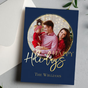 Elegant Classic Family Photo Holiday Card