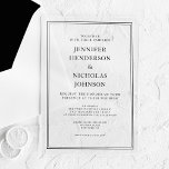 Elegant Classic Formal Black And White Wedding Acrylic Invitations<br><div class="desc">Elegant Classic Formal Black And White Wedding Clear Acrylic Invitations.</div>