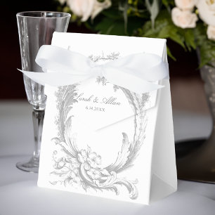 Elegant Classic French Rococo Floral Favour Box