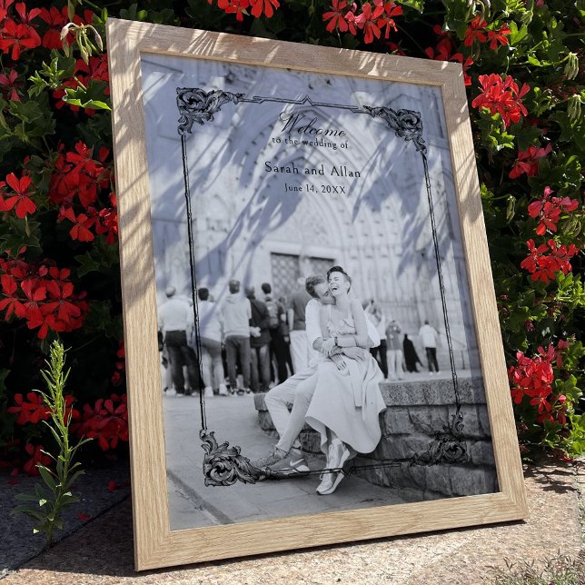 Elegant Classic French Rococo Floral Welcome Poster (Creator Uploaded)