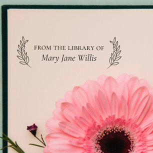 Elegant Classic "From the Library Of" Self-inking Stamp