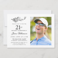Elegant Classic Golf 21st Birthday Party Photo