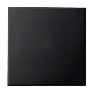 Elegant Classic Jet Black Solid Colour Tile