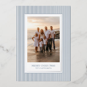 Elegant Classic Light Blue Stripe Photo