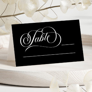 Elegant Classic Minimalist Wedding Place Card