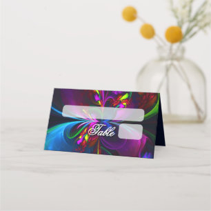 Elegant Classic Modern Floral Pattern #902 Wedding Place Card