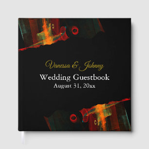 Elegant Classic Modern Trendy Pattern #903 Wedding Guest Book