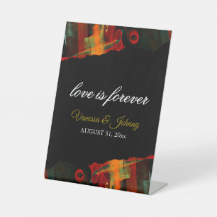 Elegant Classic Modern Trendy Pattern #903 Wedding Pedestal Sign