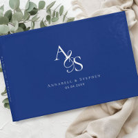 Elegant, Classic, Monogram, Blue, Wedding