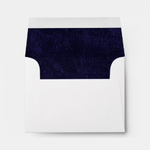 Elegant Classic Navy Blue Wedding RSVP Envelope