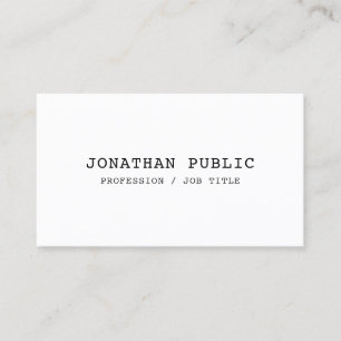 Elegant Classic Nostalgic Look Simple Template Business Card