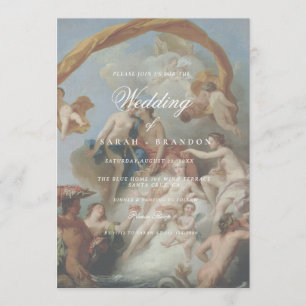 Elegant Classic Old painting Wedding Invitation