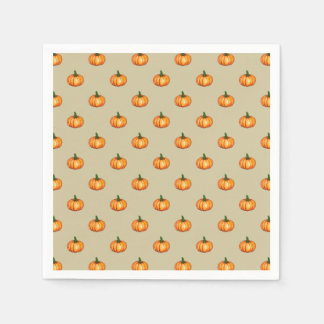 Elegant Classic Pumpkin Patterned Napkin
