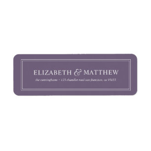 Elegant Classic Return Address