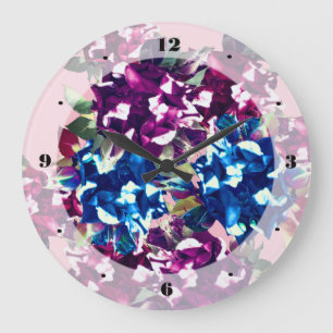 Elegant, Classic Rose  Flowers Photo Wall Clock