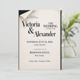 Elegant Classic Royal Wedding Invitation   Luxury 