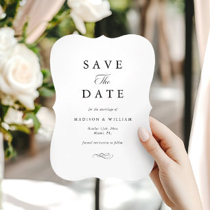 Elegant Classic Save the Date Announcement Card