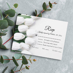 elegant classic script botanical wedding rsvp postcard