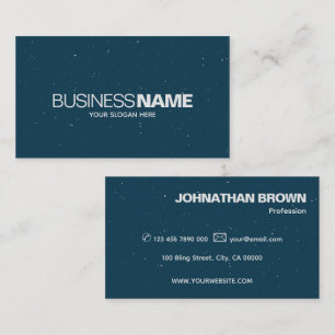 Elegant Classic Simple Dark Blue Sparkle Glitter Business Card
