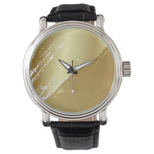Elegant Classic Simple Gold Teal Men's Watch