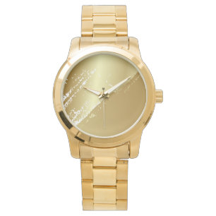 Elegant Classic Simple Gold Teal Women's Watch
