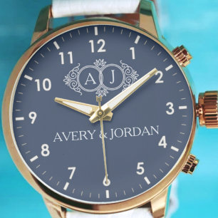Elegant Classic style monogram  Watch