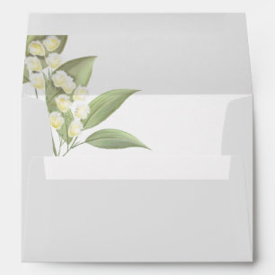 Elegant Classic Wedding Sage Greenery 5x7 Envelope