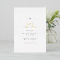 Elegant Classic Wedding Save the Date