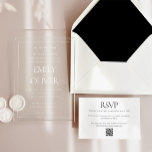 Elegant Classic White Frame White Overlay Wedding Acrylic Invitations<br><div class="desc">Elegant Classic White Frame White Overlay Wedding Acrylic Invitations Clear Wedding Invitations</div>