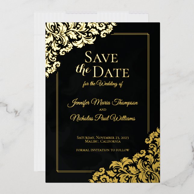 Elegant Classic With Floral Ornaments for Wedding  (Envelope)