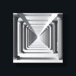 Elegant Classical Colonnade Art - Infinite Archite Canvas Print<br><div class="desc">A stunningly bright and minimalist digital artwork featuring a long corridor of majestic classical columns. The composition uses a strong one-point perspective to create an endless hallway, blending ancient architectural grace with a clean, modern aesthetic. This piece brings a sense of calm, order, and grandeur, making it perfect for upscale...</div>