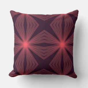 Elegant classical retro style geometric flower art cushion