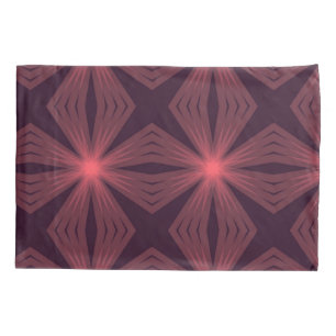 Elegant classical retro style geometric flower art pillowcase
