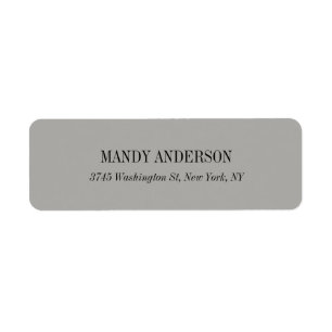 Elegant Classical Simple Grey Minimalist Design