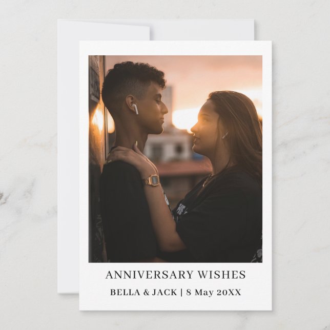 Elegant Classy Anniversary Photo Design (Front)