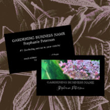 Elegant Classy Black Custom Photo Lilac Gardening 