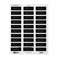 Elegant Classy Black Return Address 